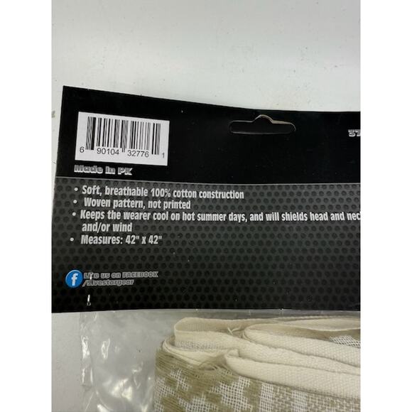 NEW 5ive Star Gear Coalition Desert Shemagh Face Mask Scarf Sand/Tan 42" x 42" - Picture 5 of 6